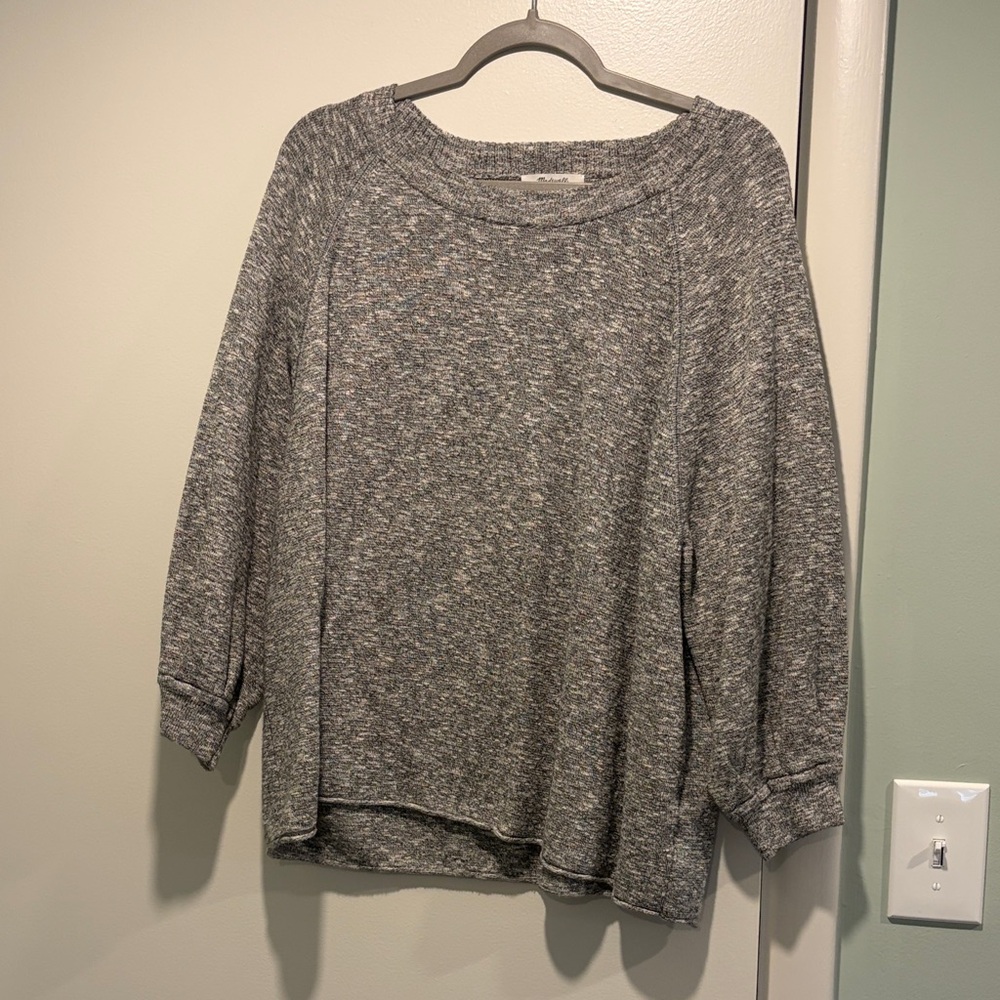 Madewell Heather Gray Knit Sweater